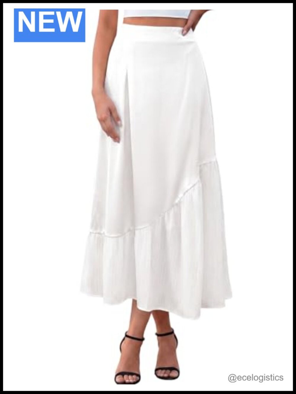 Silk Pleated High Waisted Maxi Skirt, Elegant Side Zipper Flowy